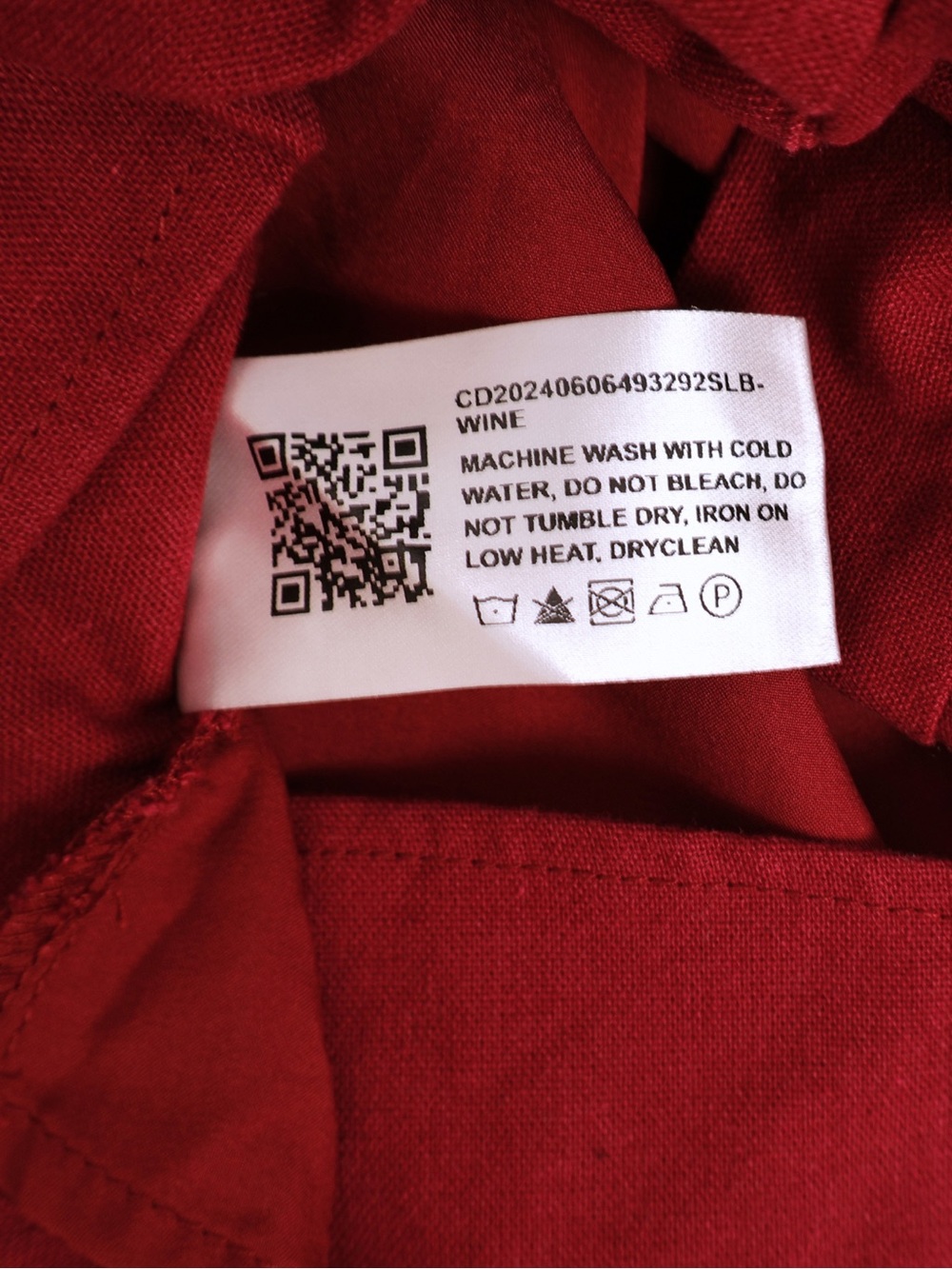 Cider Maroon Sleeveless Tie Back Blouse Medium Linen Blend Like New - Picture 6 of 7